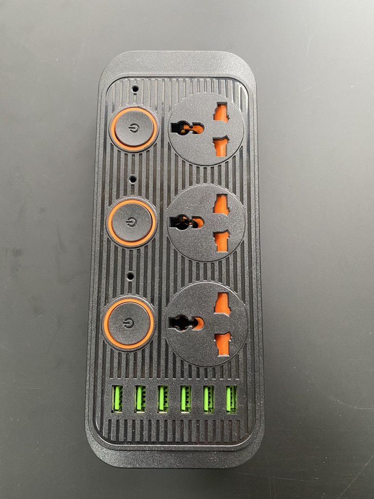 xLab 3 Universal Sockets + 6 USB - 1.5 Meters, Pure Copper Power Extension Board with 3 Individual Switches (XEC-A04USB)