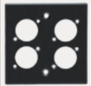 4 Port Keystone Faceplate
