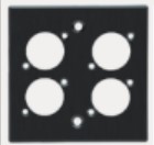4 Port Keystone Faceplate