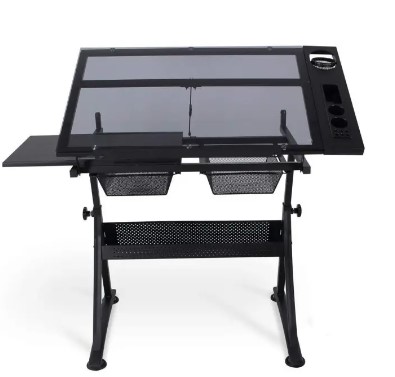 Height Adjustable Drawing Table Desk